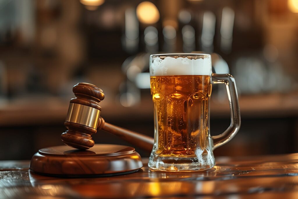 DUI Charges in Rhode Island | Beer and gavel on bar top | Experienced DUI Attorney | Stefanie A. Murphy