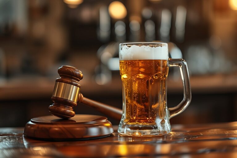 DUI Charges in Rhode Island | Beer and gavel on bar top | Experienced DUI Attorney | Stefanie A. Murphy
